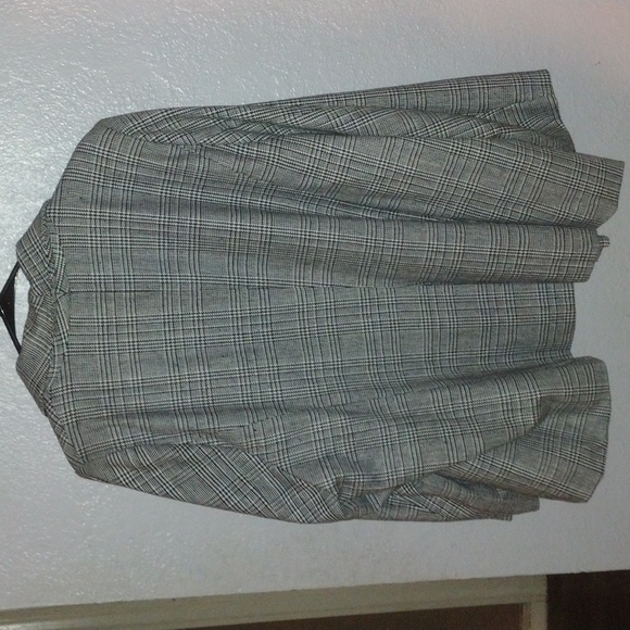 Arula Black and White Plaid Blazer C/3X - Picture 7 of 7